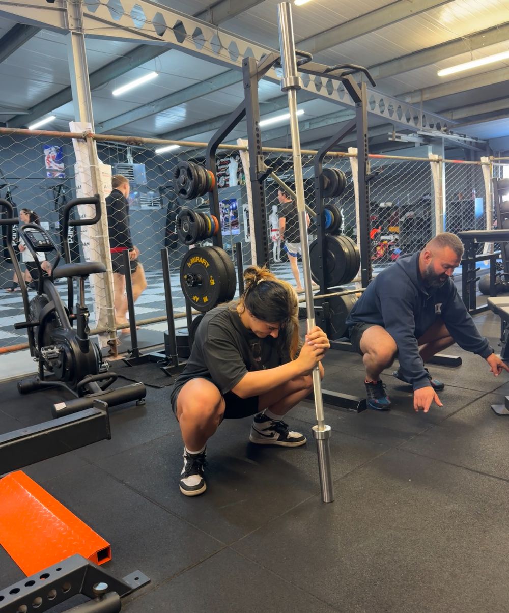 Coaching rowing form at Hanuman Muay Thai