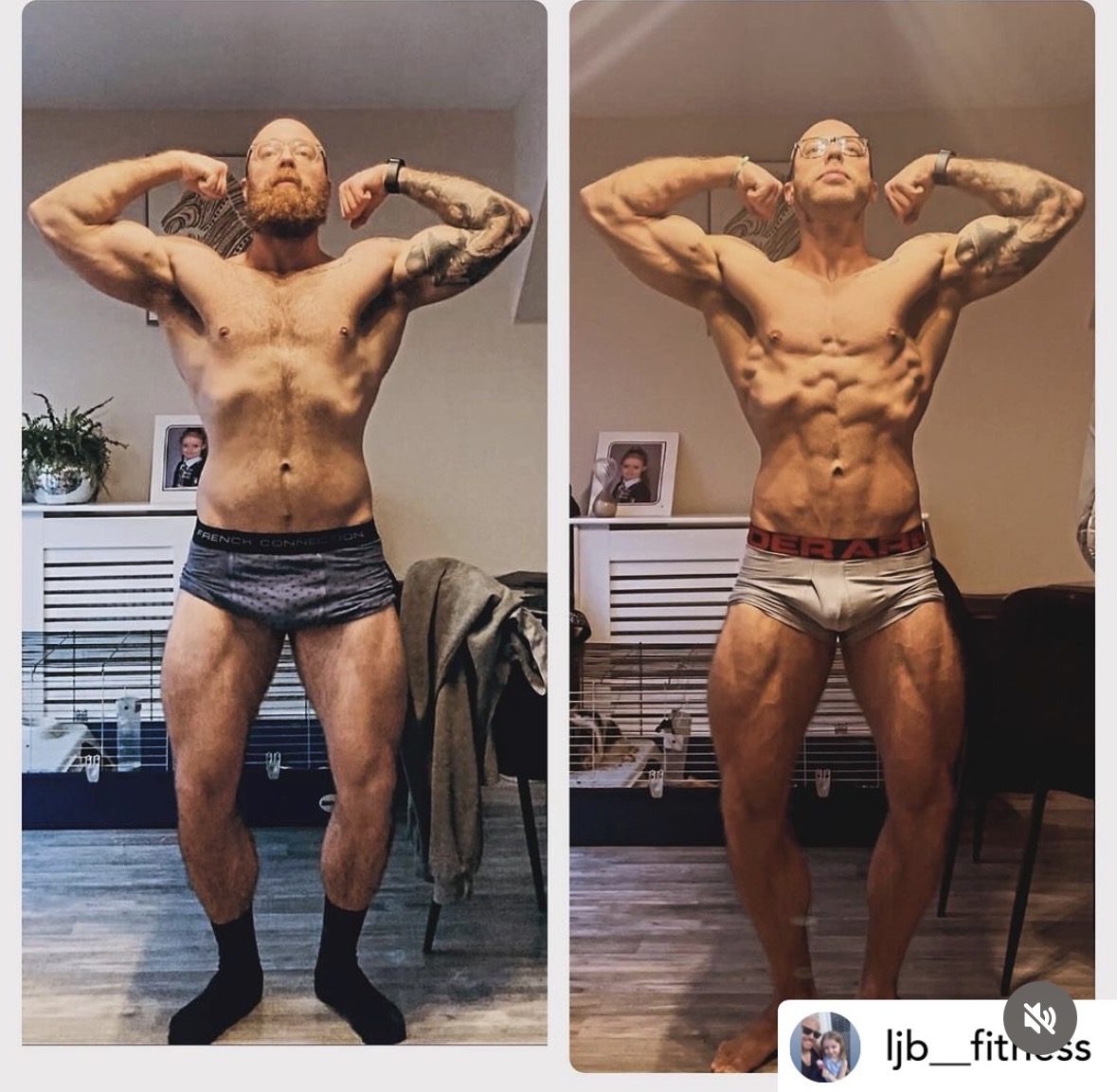 Lee Borthwick before and after full body transformation with Lean Bodies